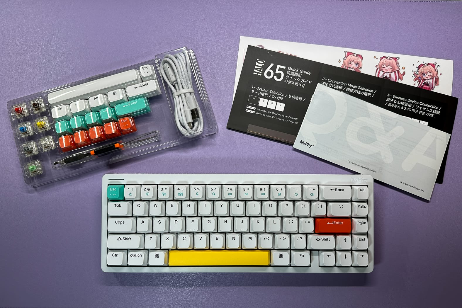NuPhy wireless mechanical keyboard for Mac, Windows, iOS and Android
