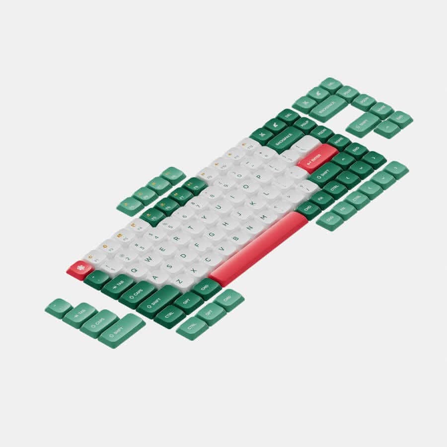 Air75 COAST PBT Keycaps (Xmas Limited)  at $29 | NUPHY®
NuPhy® | In Stock & Ships in 3-5 days COAST Xmas limited is our new color design for the world's thinnest PBT keycap. The spherical design and enlarged finger contact area provide users with an excellent typing feeling and higher input accuracy. Explore the design story of Xmas Limited Keycaps.https://nuphy.com/blogs/works/coast-pbt-keycaps-xmas-limited