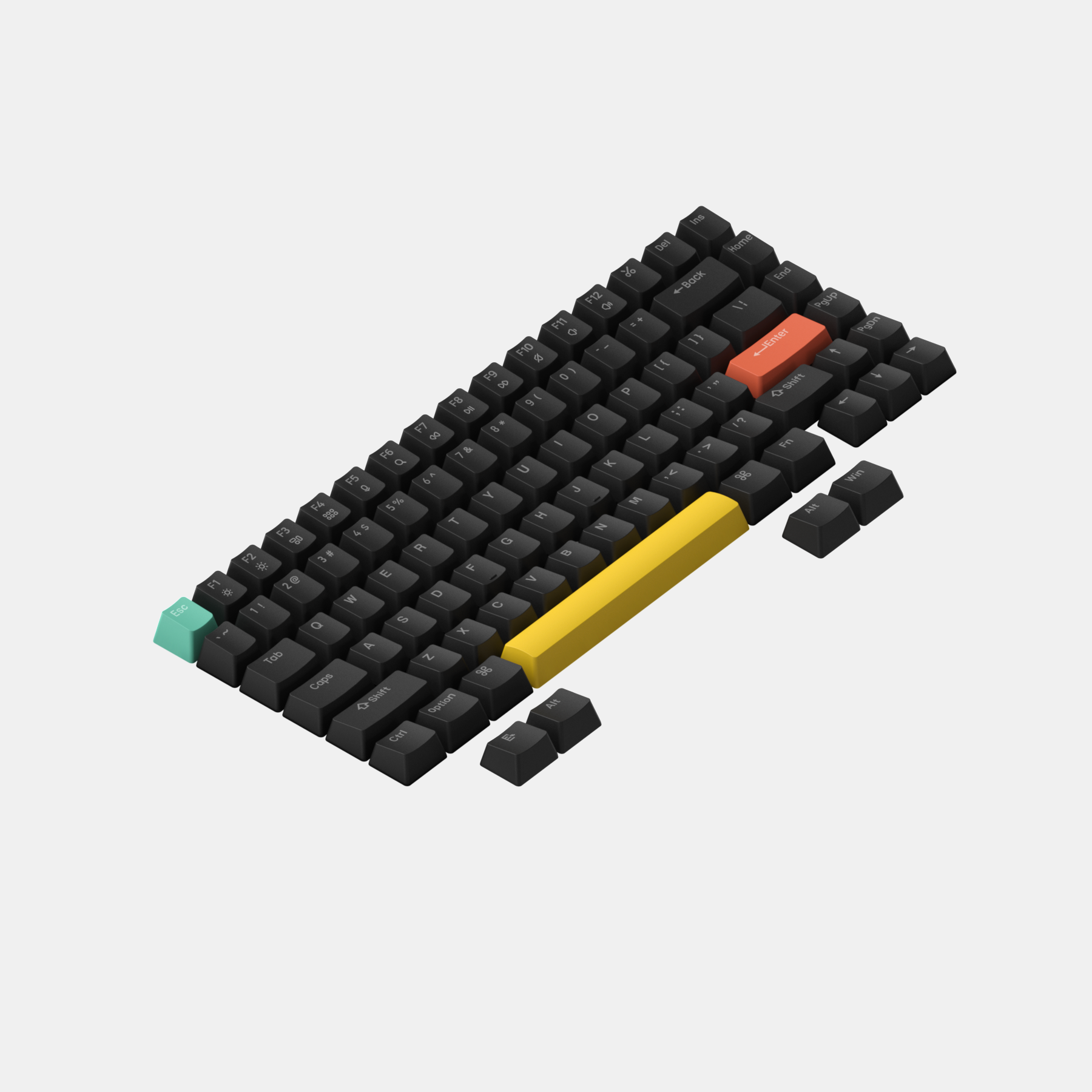 Add Extra Keycaps Set for high profile