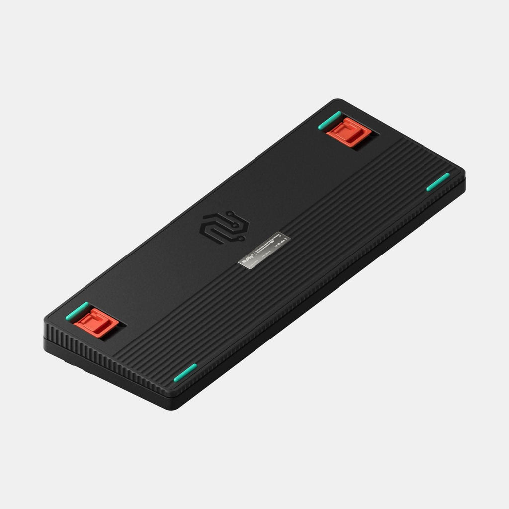 Back view of NuPhy Halo96 wireless mechanical keyboard in matte black