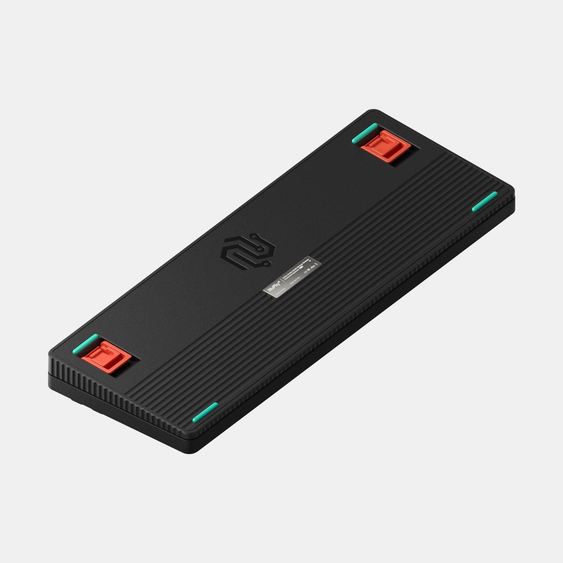 Back view of NuPhy Halo96 wireless mechanical keyboard in matte black