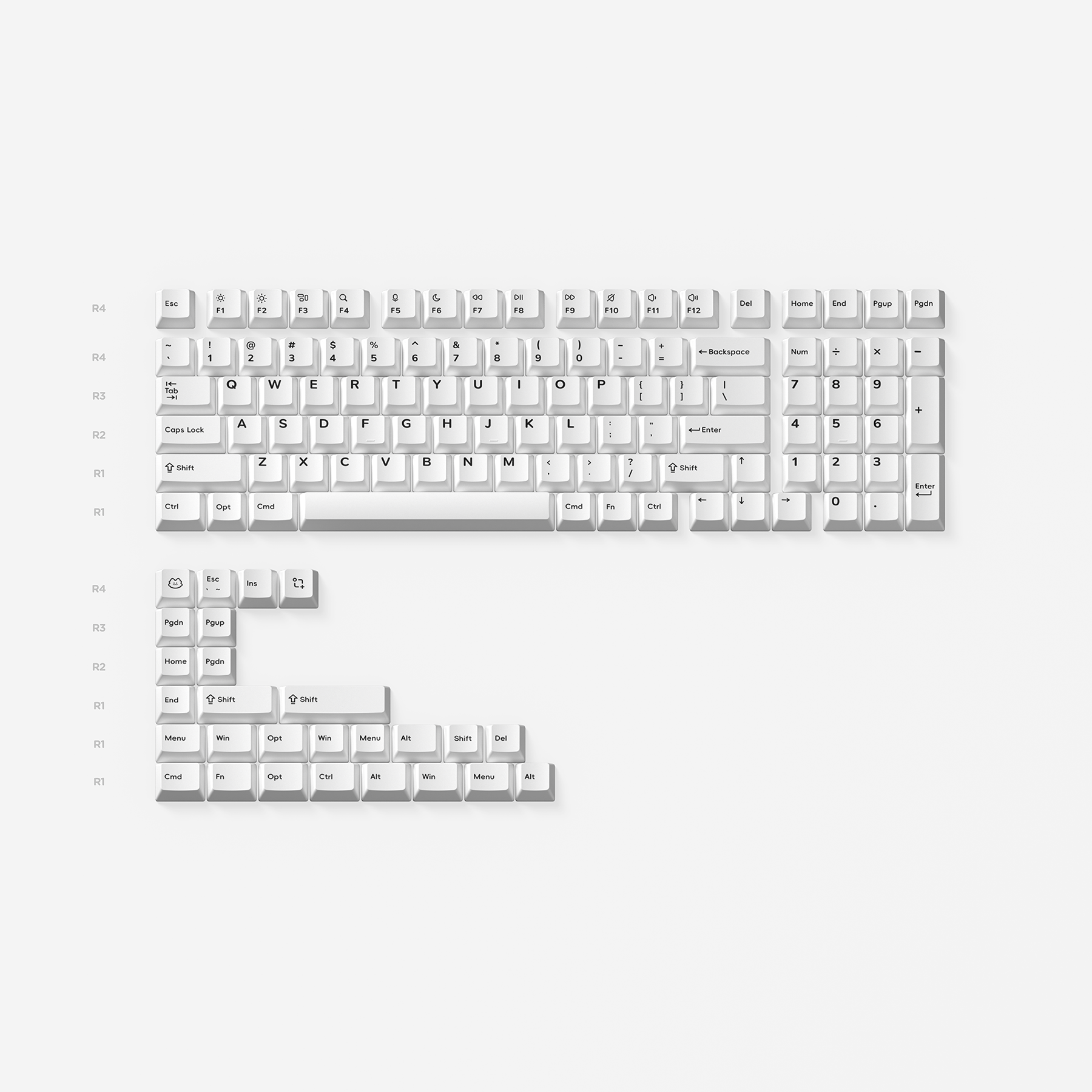 Extra Keycaps for low profile