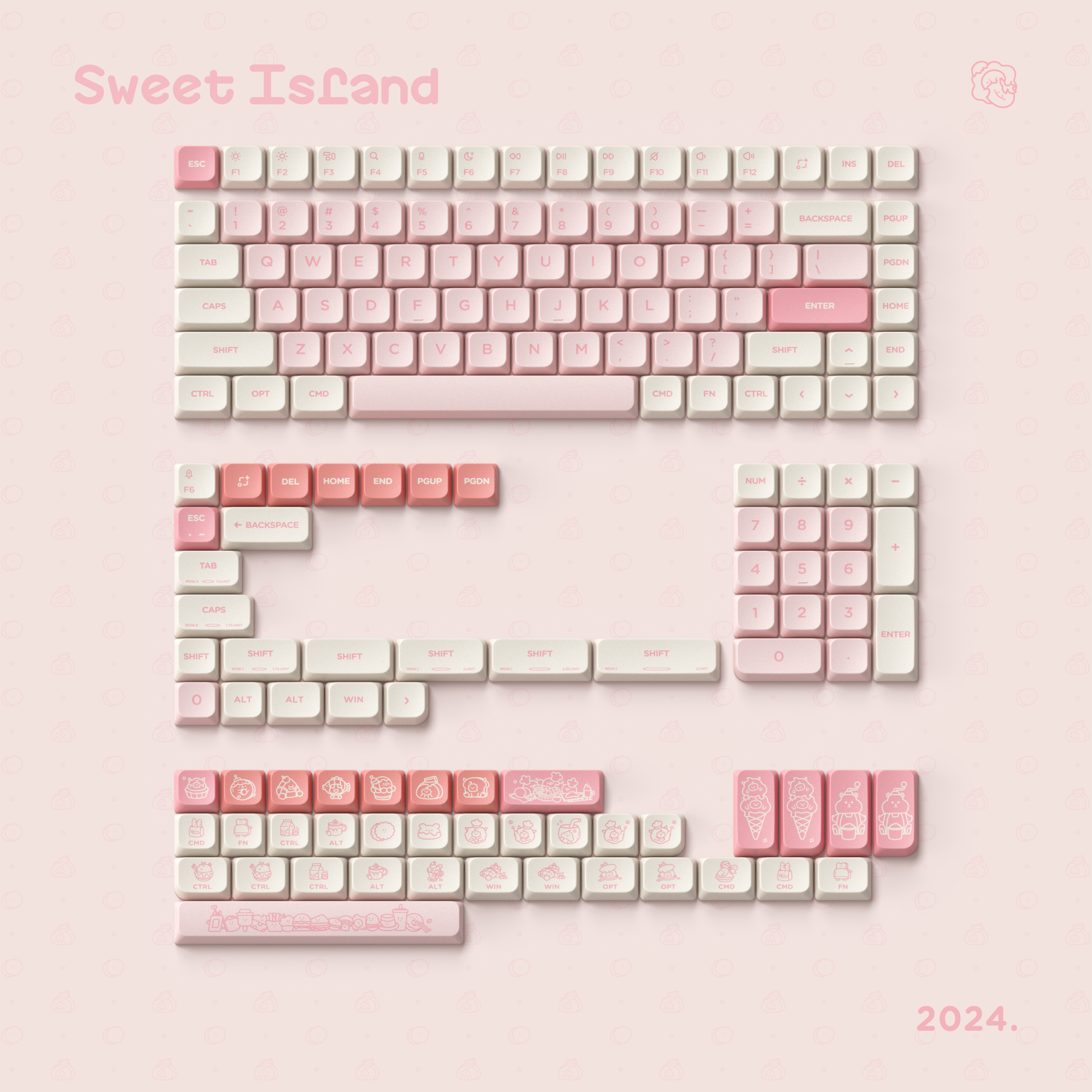 Extra Keycaps for node series low profile