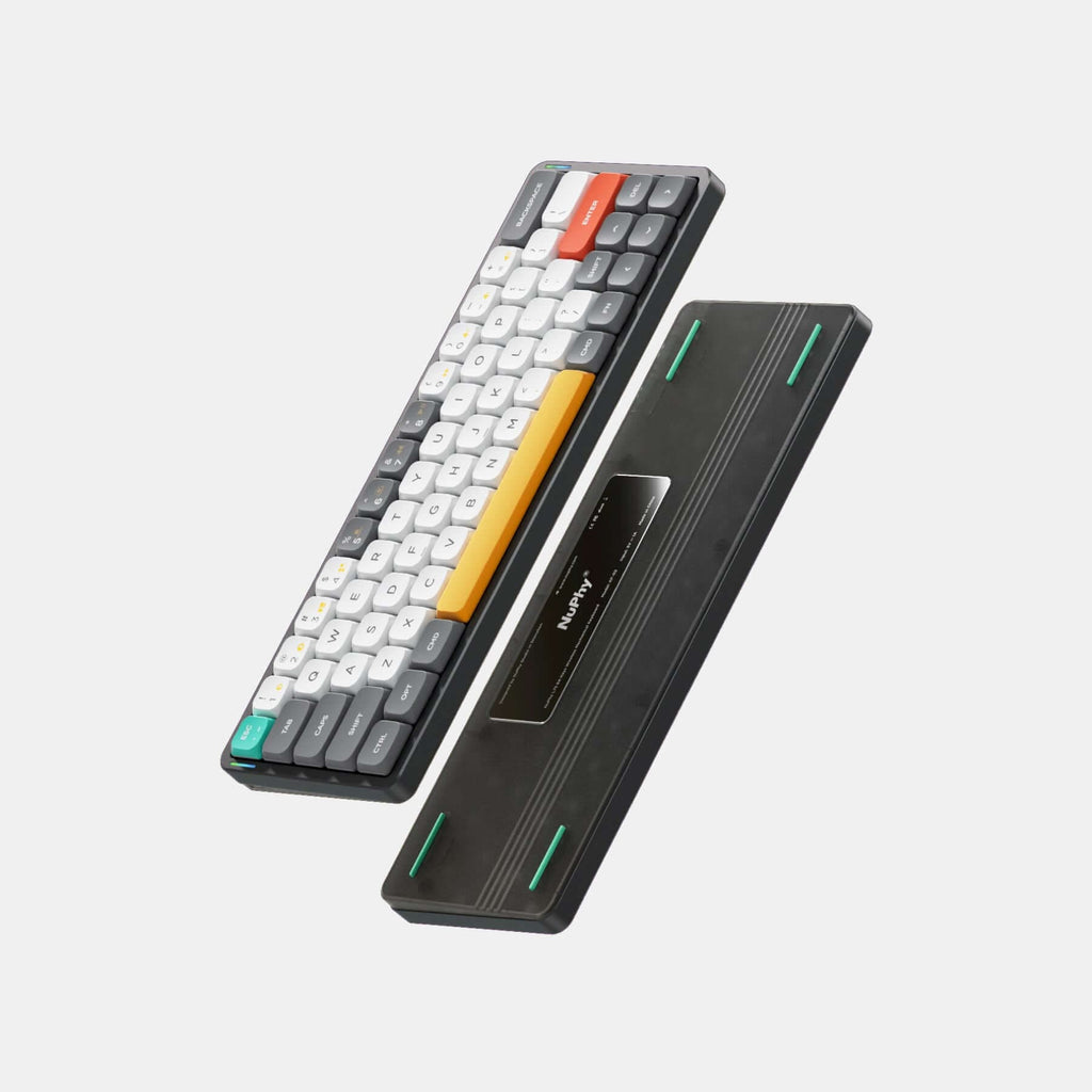 NuPhy Air60 ultra-slim mechanical keyboard features 2.4G, Bluetooth and wired modes of connection, supporting connection of up to 4 devices at once.