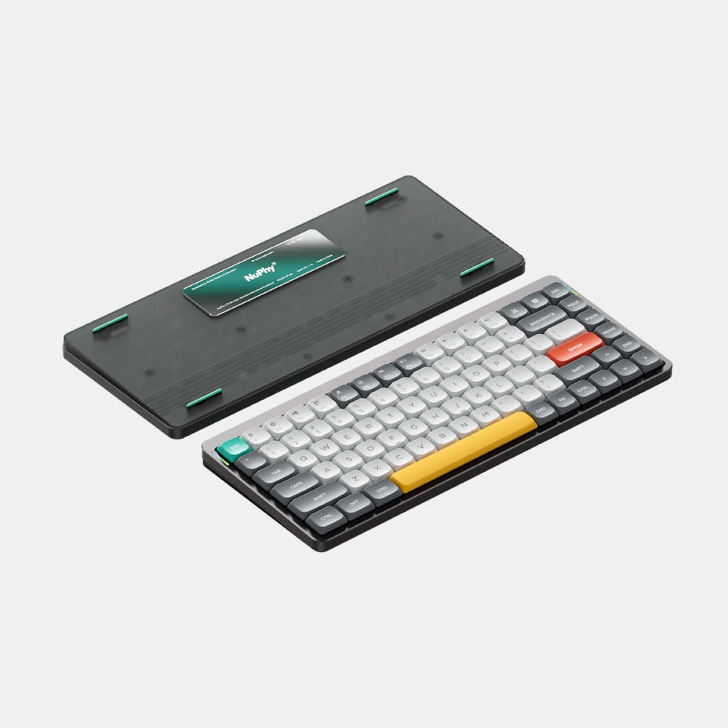 Front and Back view of NuPhy Air75 75% layout wireless mechanical keyboard