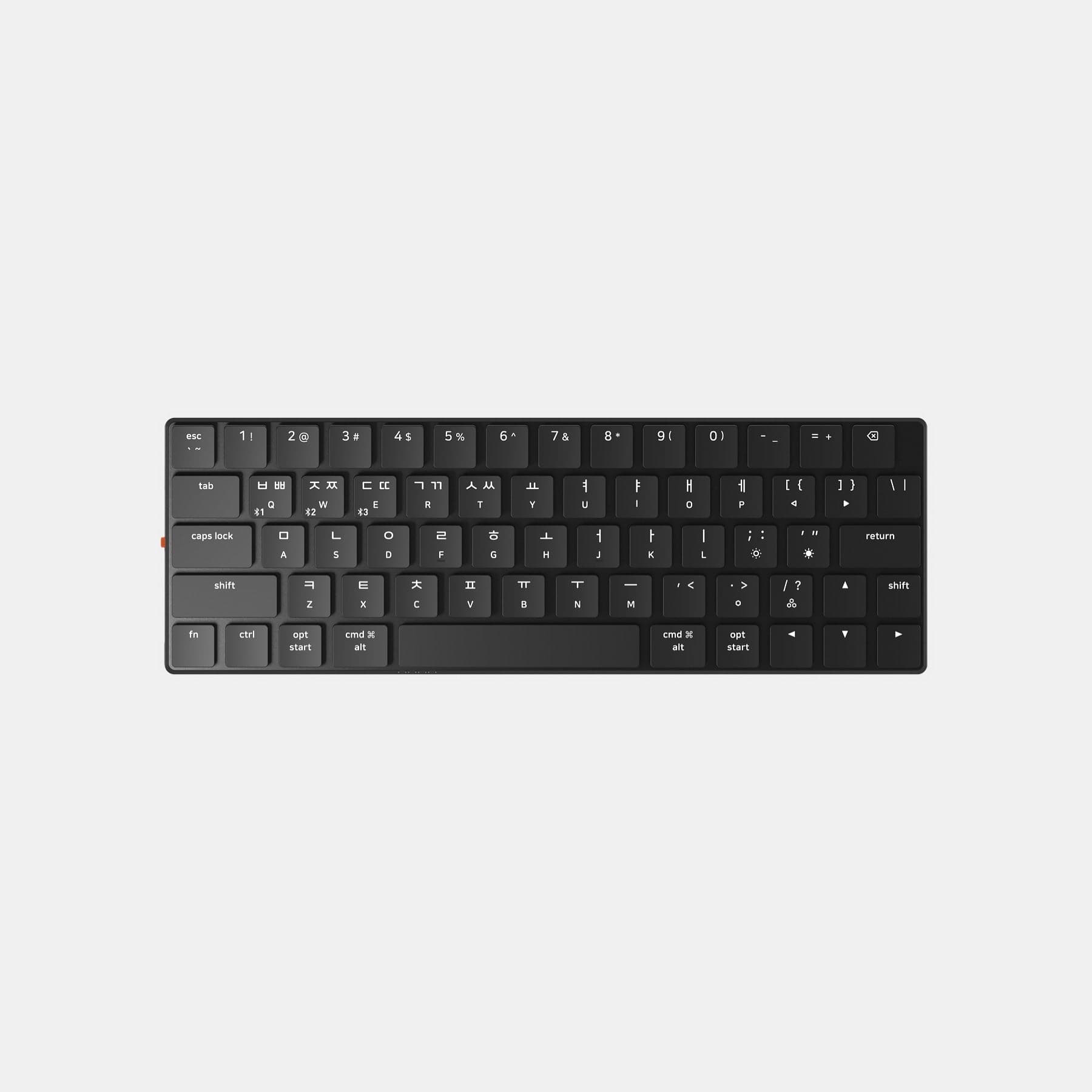 NuType F1 wireless mechanical keyboard features Kailh Choc low profile mechanical switches, working for Mac, Windows, iOS and Android