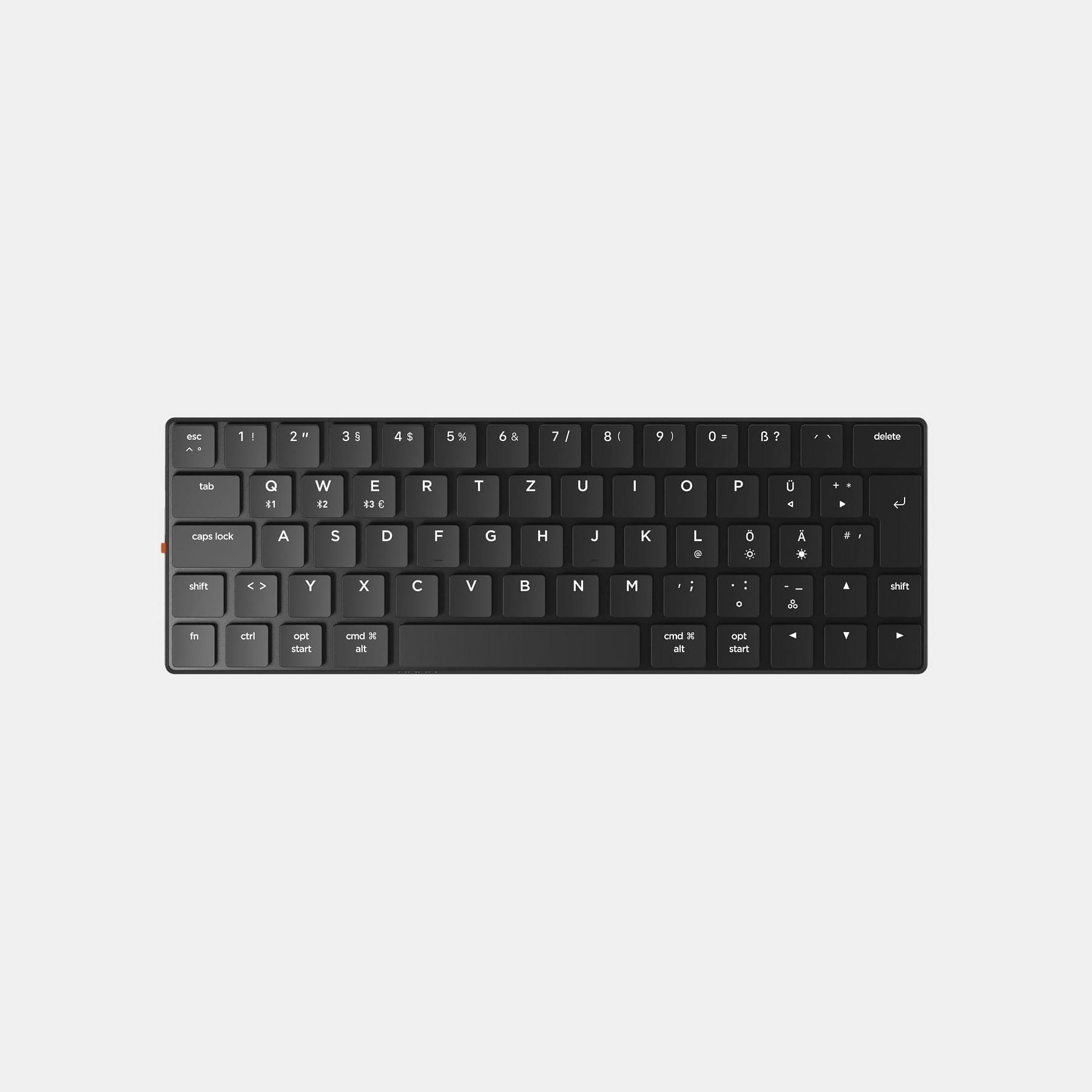 NuType F1 wireless mechanical keyboard features Kailh Choc low profile mechanical switches, working for Mac, Windows, iOS and Android