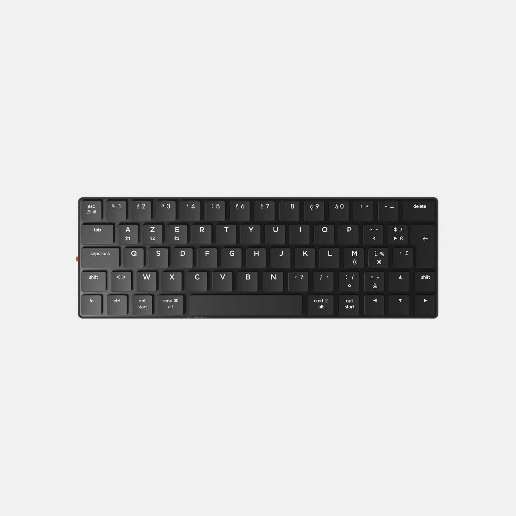 NuType F1 wireless mechanical keyboard features Kailh Choc low profile mechanical switches, working for Mac, Windows, iOS and Android