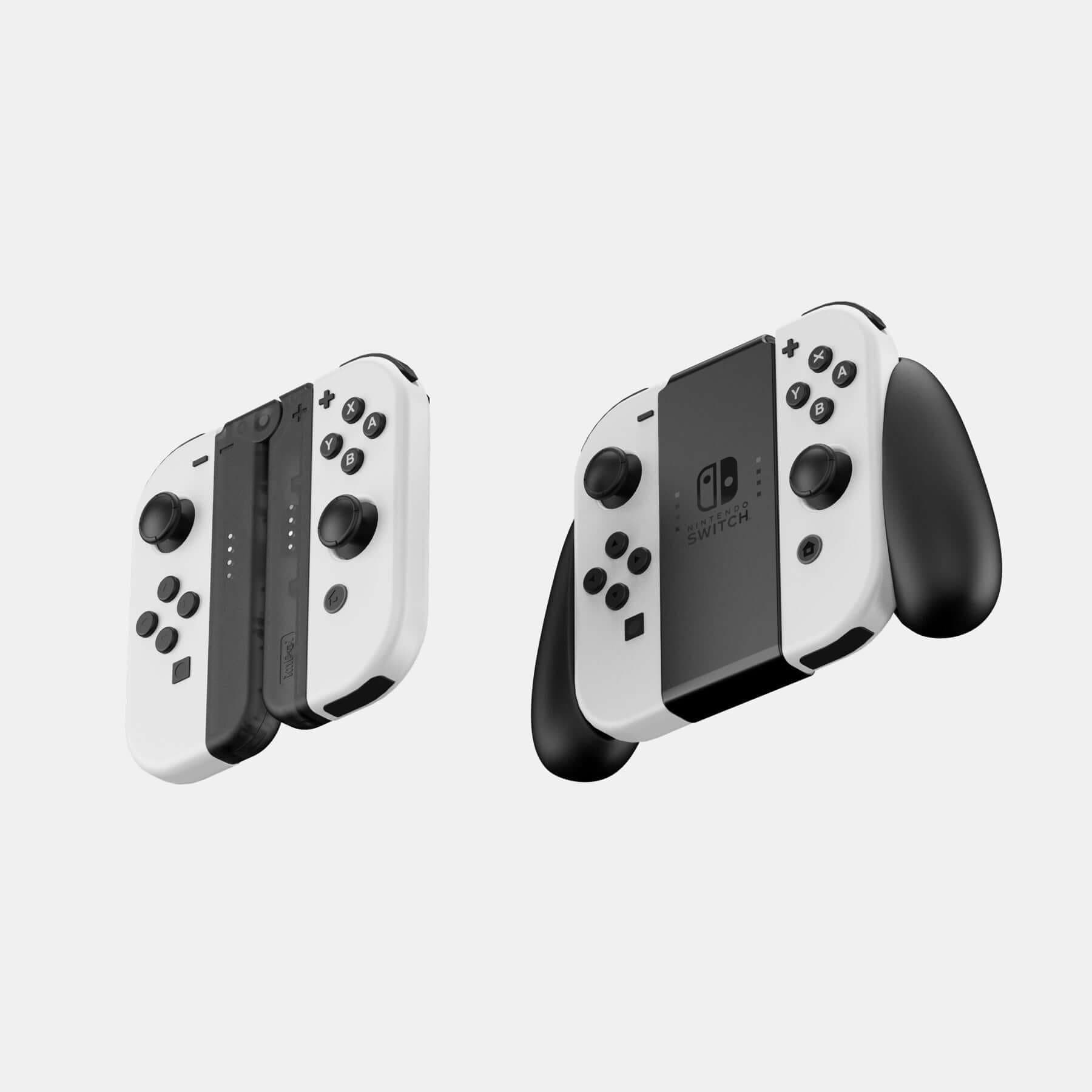 Foldable Grip for Switch Joy-Con  at $15.95 | NUPHY®
imPoi® x NuPhy® | This is a gadget jointly designed by imPoi® and NuPhy® Studio; it is also the first time we have assisted in the design of gaming accessories. Foldable Grip was designed to replace the Switch Joy-Con Grip. Its size is only 1/6 of the Switch Joy-Con Grip which allows it to fit easily into most Switch carrying cases. In addition, the grip angle can be adjusted through the rotating shaft to suit the needs of different players. Note: This pr