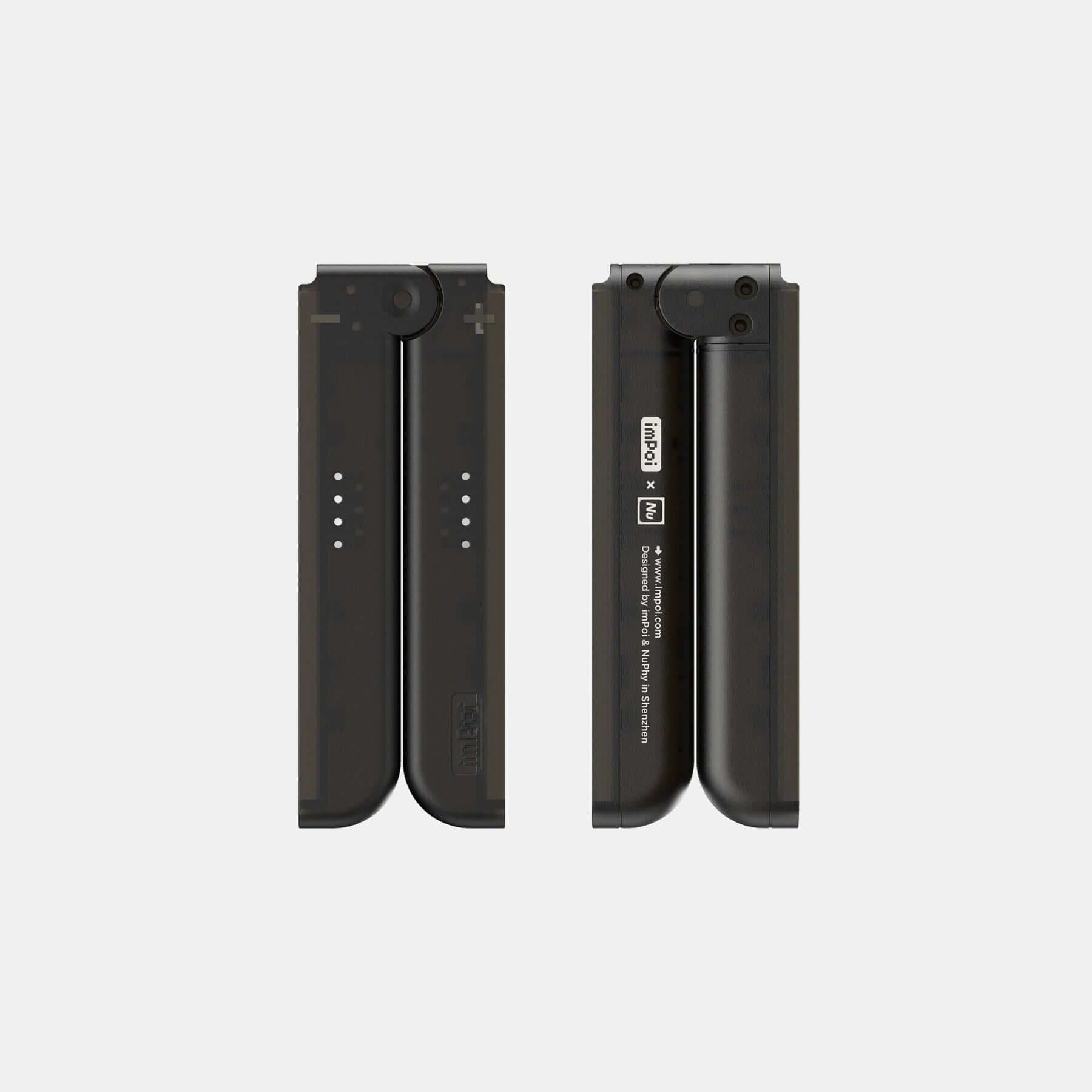 Foldable Grip for Switch Joy-Con  at $15.95 | NUPHY®
imPoi® x NuPhy® | This is a gadget jointly designed by imPoi® and NuPhy® Studio; it is also the first time we have assisted in the design of gaming accessories. Foldable Grip was designed to replace the Switch Joy-Con Grip. Its size is only 1/6 of the Switch Joy-Con Grip which allows it to fit easily into most Switch carrying cases. In addition, the grip angle can be adjusted through the rotating shaft to suit the needs of different players. Note: This pr