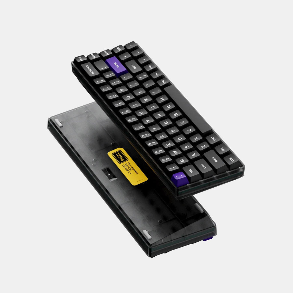 TES68 Switch Tester Kit  at $19.95 | NUPHY®
CIY X NuPhy® | Note(1): This kit does not include mechanical switches and keycaps. Please purchase them separately. The switches and keycaps in the photos are for display only. Note(2): This kit does not support wired-connection between the kit and your devices. You must insert two AAA batteries into the battery compartment of TES68 to power it and use Bluetooth or 2.4G wireless to connect it to your device. In Stock & Ships in 3-5 days