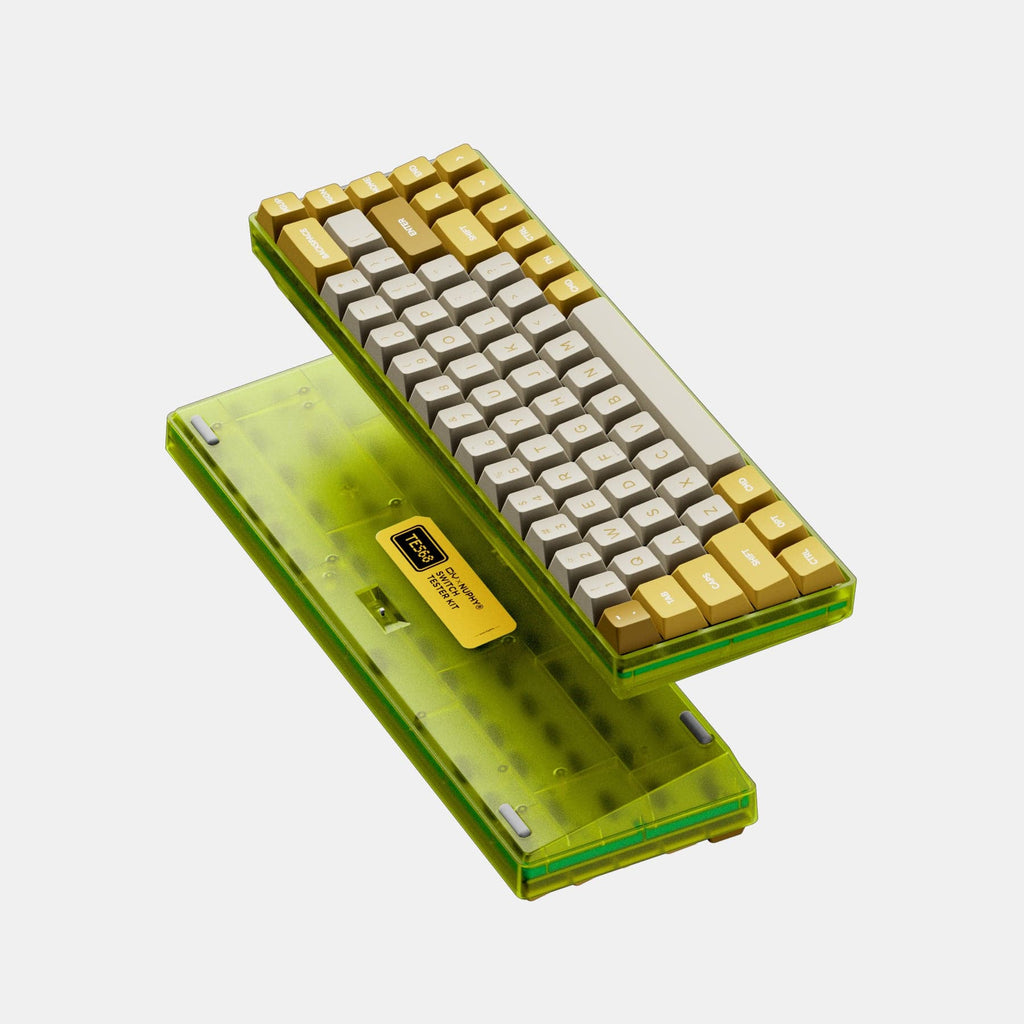 TES68 Switch Tester Kit  at $19.95 | NUPHY®
CIY X NuPhy® | Note(1): This kit does not include mechanical switches and keycaps. Please purchase them separately. The switches and keycaps in the photos are for display only. Note(2): This kit does not support wired-connection between the kit and your devices. You must insert two AAA batteries into the battery compartment of TES68 to power it and use Bluetooth or 2.4G wireless to connect it to your device. In Stock & Ships in 3-5 days